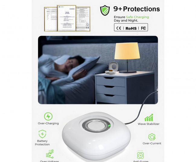 Зарядний кейс BUSQUEDA Wireless Charging Case для Oura Ring 4 (white)